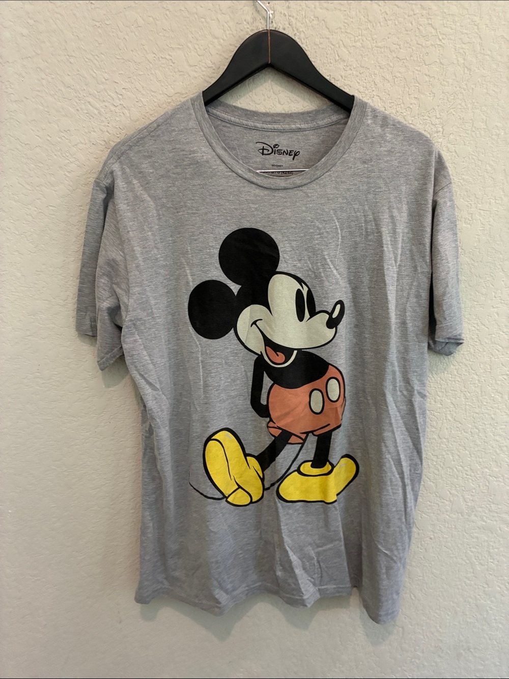 Disney Gray Tee with Classic Mickey Graphic